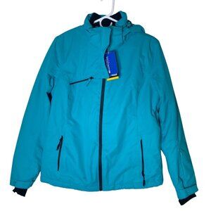 NWT Mountain Warehouse Womens 8 Freezestyle Ski Jacket Turquoise Winter Snow